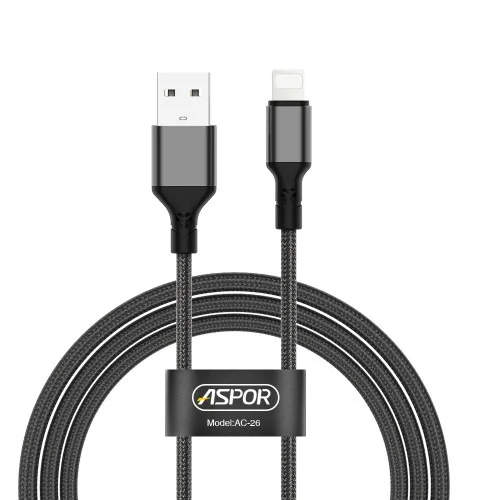 Aspor Ac 25 Micro Usb Ac 26 Lightning And Ac28 Usb C 3a Fast Charging Cables Durable Nylon Braided 1m Cords | Aspor | AdvanceStore UK
