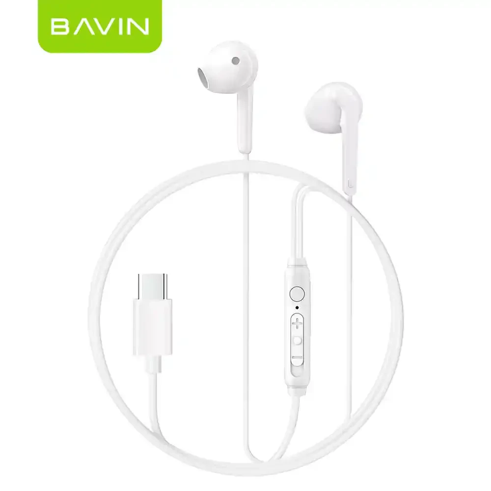 BAVIN HX868 USB-C In Ear Earphones With Microphone | BAVIN | AdvanceStore UK