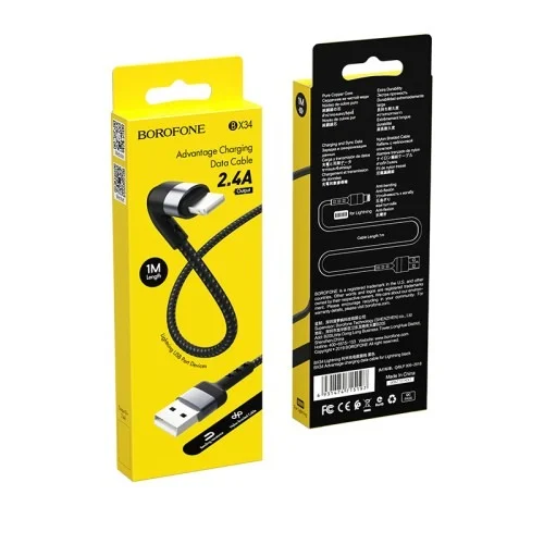 Bx34 Advantage Charging Data Cable For Iphone | BOROFONE | AdvanceStore UK