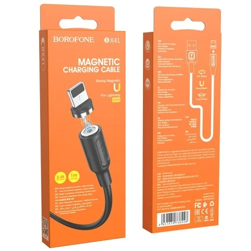 Bx41 Amiable Magnetic Charging Cable For Iphone | BOROFONE | AdvanceStore UK