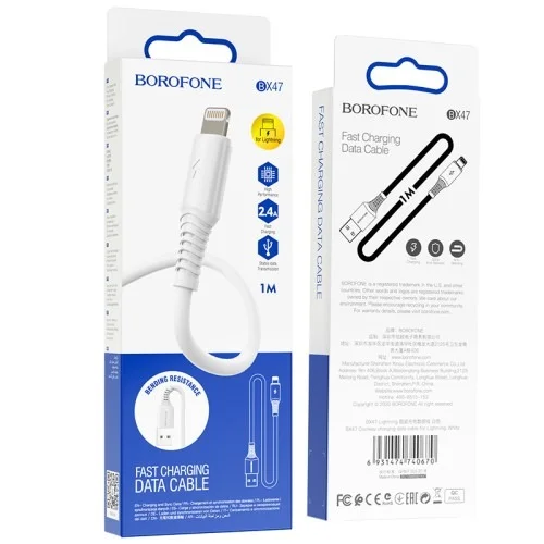 Bx47 Coolway Charging Data Cable For Ip | BOROFONE | AdvanceStore UK