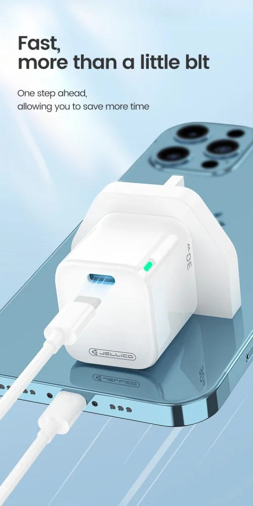 Jellico C49 Real 30w Pd Fast Charger Type C To C | Jellico | AdvanceStore UK