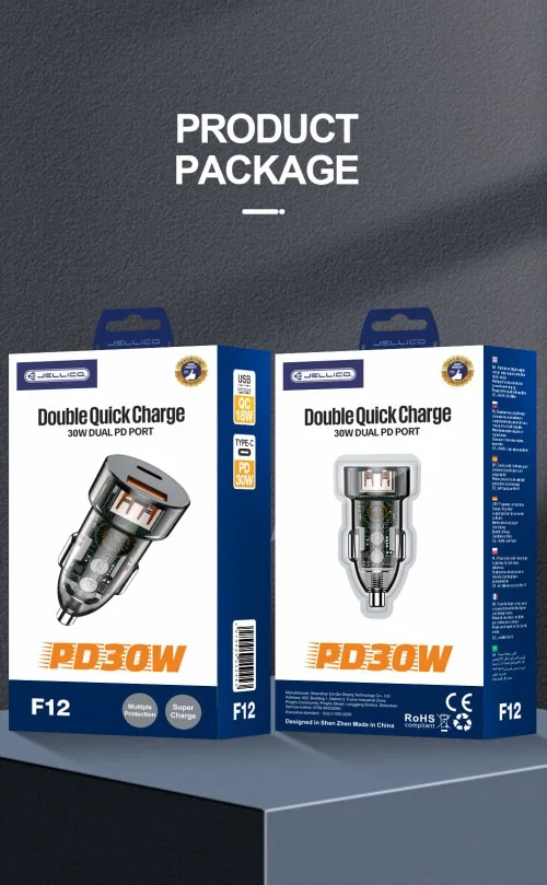 Jellico F12 Pd 30w Double Quick Charger For Car | Jellico | AdvanceStore UK