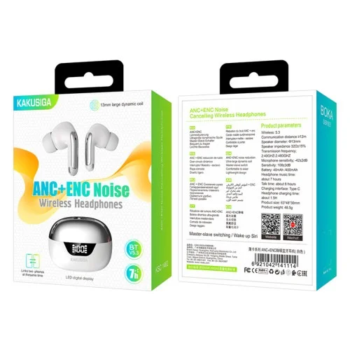 Ksc 1462 Boka True Wireless Earbuds Anc Enc Noise Cancelling Bluetooth Earphones With Deep Bass | Kakusiga (KSC) | AdvanceStore UK