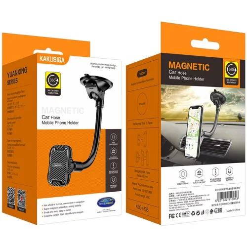 Ksc 473b Yuanxing Magnetic Car Hose Phone Holder Flexible Mount With Strong Magnet Grip | Kakusiga (KSC) | AdvanceStore UK