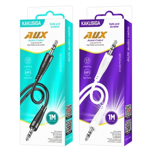 Ksc 893 Weixin 3 5mm Aux Audio Cable High Fidelity Stereo Sound For Car Phone Speaker And More | Kakusiga (KSC) | AdvanceStore UK