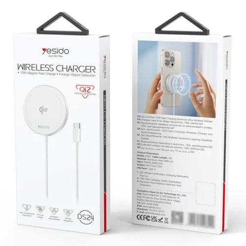 Yesido C190 15w Magsafe Magnetic Car Air Vent Wireless Charger Black | Yesido | AdvanceStore UK