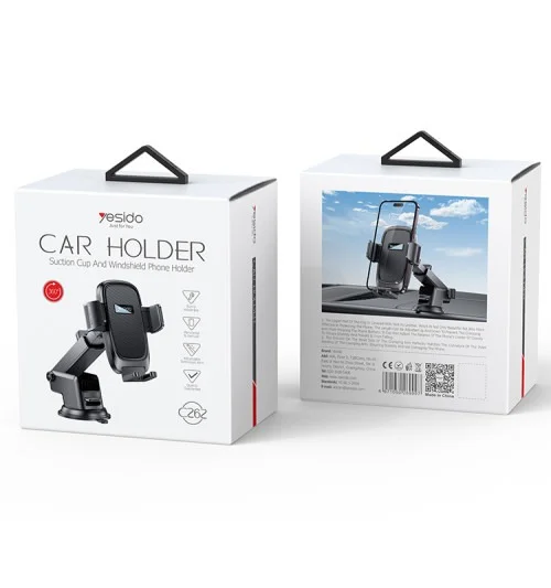 Yesido C262 Suction Cup And Windsheild Car Phone Holder Extendable | Yesido | AdvanceStore UK