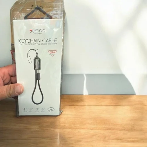 Yesido Ca177 20cm Usb C To Usb C 60w Fast Charging Cable With Lanyard | Yesido | AdvanceStore UK