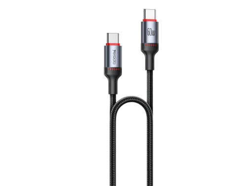 Yesido Ca181 1 2m 60w Fast Charging Type C To Type C Cable Durable Tpe And Aluminum Alloy Design | Yesido | AdvanceStore UK