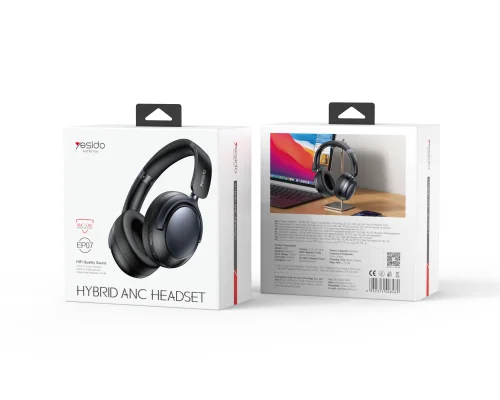 Yesido Ep07 Bluetooth 5 3 Over Ear Headphones With Hybrid Anc And 40mm Drivers | Yesido | AdvanceStore UK