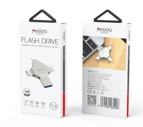 Yesido Fl10 Flash Drive For Lighting Type C Micro | Yesido | AdvanceStore UK