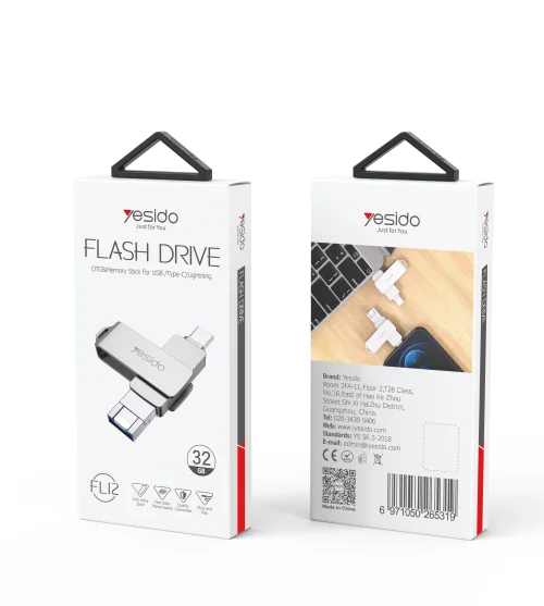 Yesido Fl12 Flash Drive Otg Memory Stick For Usb Type C Lighting 32gb | Yesido | AdvanceStore UK