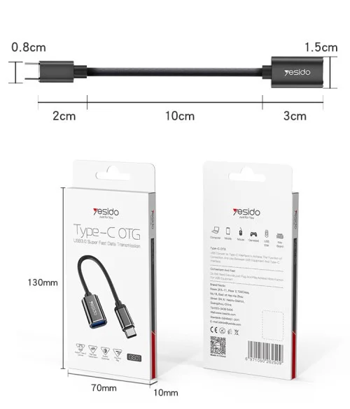 Yesido Gs01 Type C Otg Data Transfer 3 0 Super Fast | Yesido | AdvanceStore UK