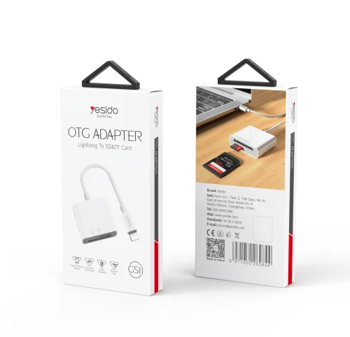 Yesido Gs11 Lighting To Sd And Tf Card Otg Adapter | Yesido | AdvanceStore UK