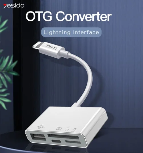 Yesido Gs12 Lighting All In One Card Reader For Iphone | Yesido | AdvanceStore UK