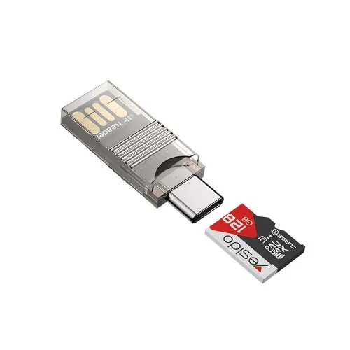 Yesido Gs21 Usb2 0 And Type C 2 In 1 Tf Card Reader | Yesido | AdvanceStore UK