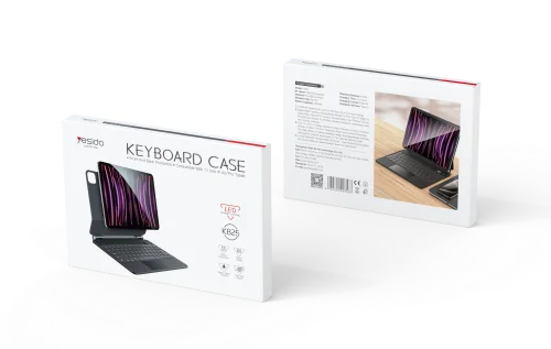 Yesido Kb25 Ipad Leather Book Case With Integrated Keyboard And Mouse Enhanced Productivity And Protection | Yesido | AdvanceStore UK