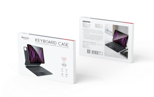 Yesido Kb26 Ipad Keyboard Case Compatible With Ipad 10th Generation 11 And 12 9 Models Built In Keyboard Adjustable Viewing Angles | Yesido | AdvanceStore UK