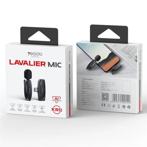 Yesido Kr11 Wirless Microphone Type C With Ai Support | Yesido | AdvanceStore UK