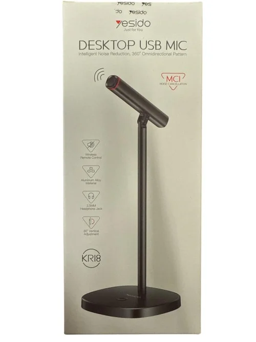 Yesido Kr18 Desktop Usb Mic Intelligent Noise Reduction For Crystal Clear Audio | Yesido | AdvanceStore UK
