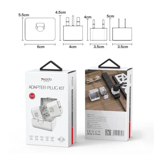 Yesido Mc25 750w Universal Power Travel Adapter | Yesido | AdvanceStore UK