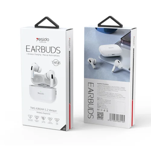 Yesido Tws16 Wireless Earbuds With Popup Automatically And Wireless Charging Support | Yesido | AdvanceStore UK