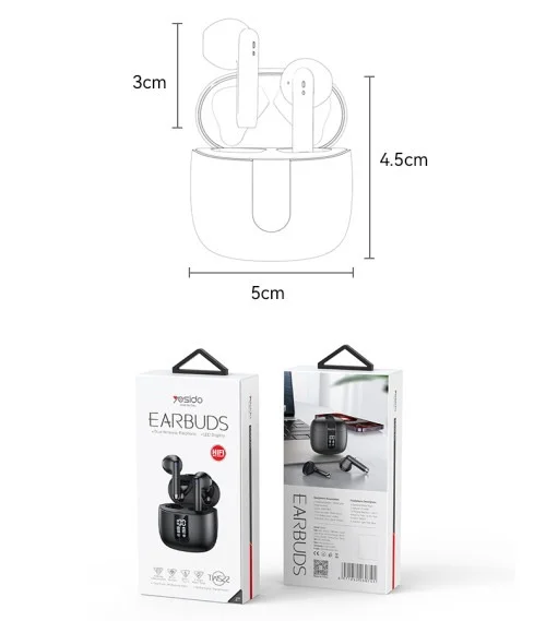 Yesido Tws22 Wireless Earbuds For Android And Ios Havy Base | Yesido | AdvanceStore UK