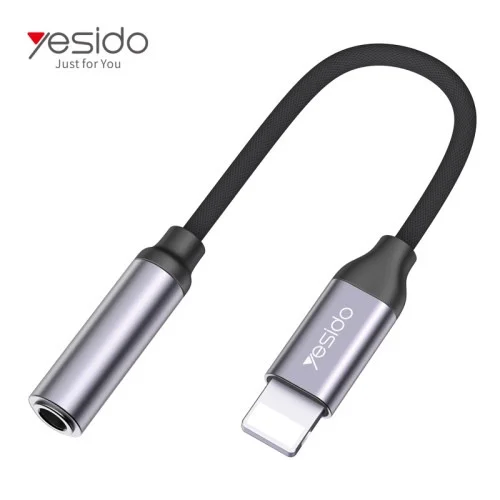 Yesido Yau21 Audio Adapter Lightning To Aux 3 5mm | Yesido | AdvanceStore UK
