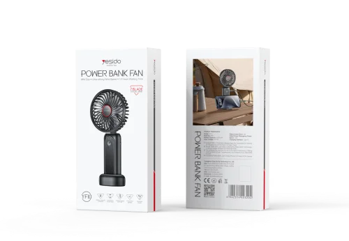 Yesido Yf10 Portable Mini Fan 3 Speed 1200mah Battery Lightweight And Compact | Yesido | AdvanceStore UK