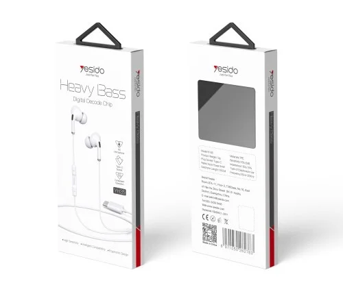 Yesido Yh35 Type C Earphone Deep Bass For S22 S23 S23 Ultra And Etc | Yesido | AdvanceStore UK